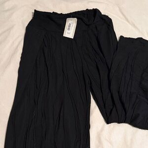 Black textured Haram Pants